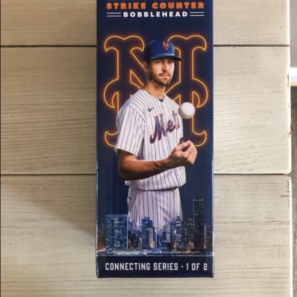 MLB Jacob DeGrom Bobble Head Career Strike Out NiB - Picture 3 of 5